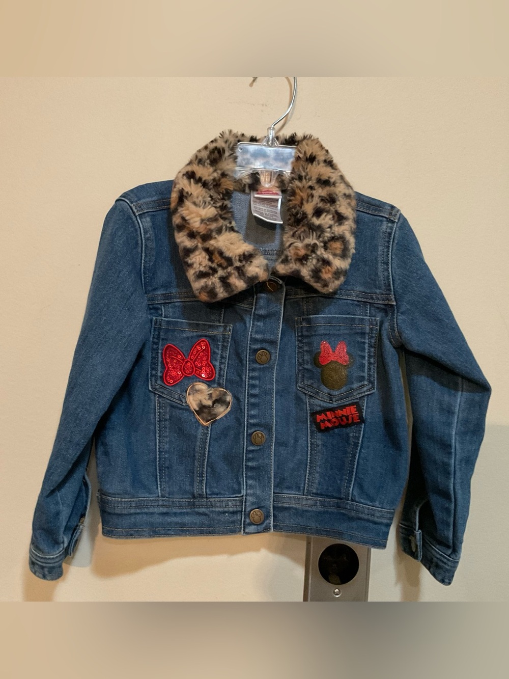 Disney Minnie Mouse Cropped Trucker Jean